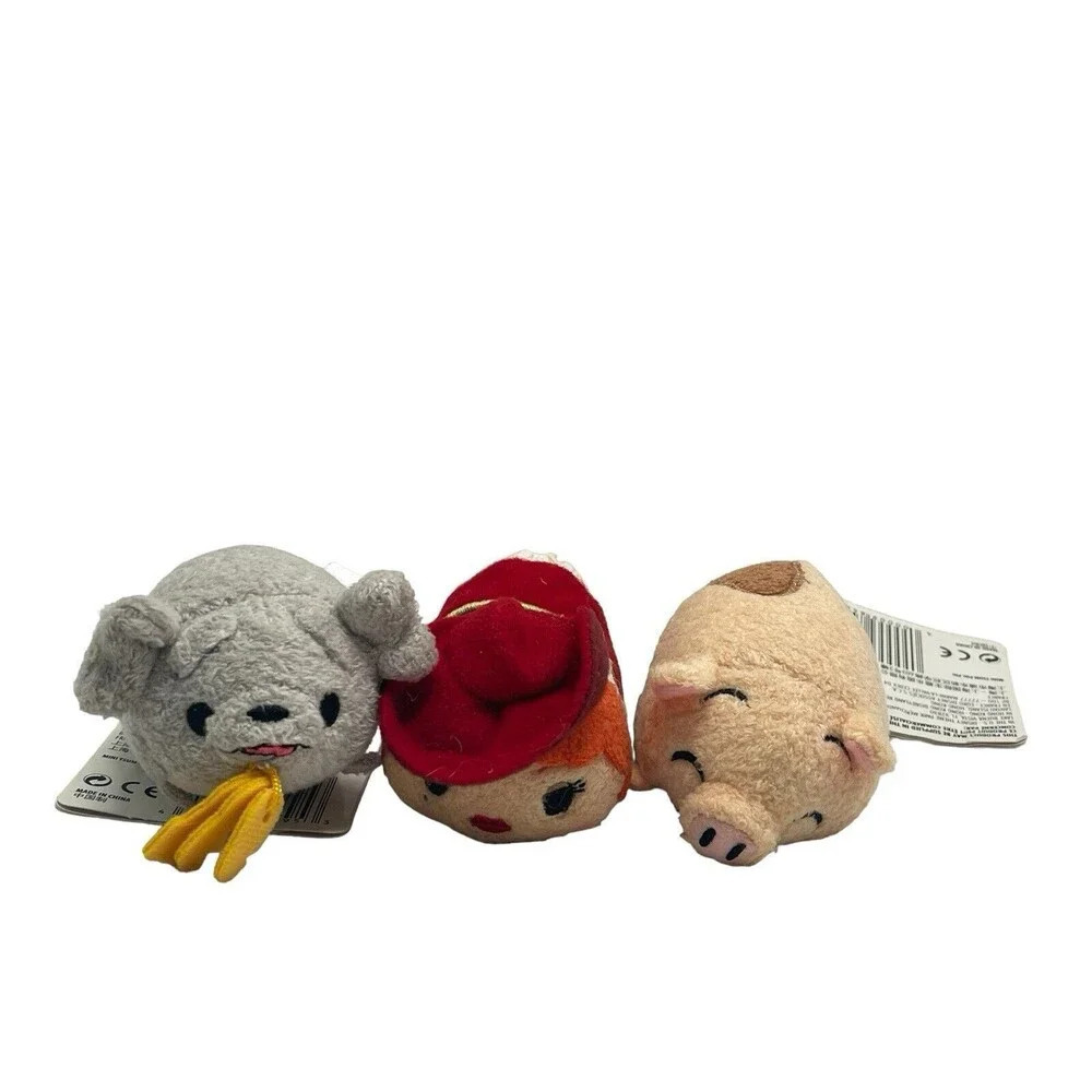 Disney Parks Tsum Tsum Plush Lot of 3 Mini 3.5" Pirates of the Caribbean